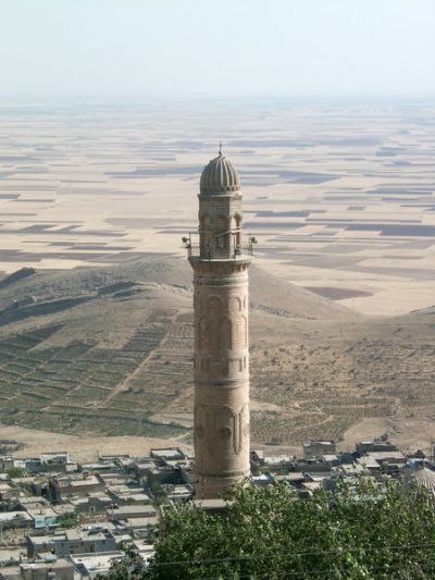 Le minaret de la grande mosquée de Mardin