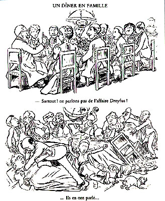 Dessin de Caran d'Ache dans le Figaro du 14 février 1898.